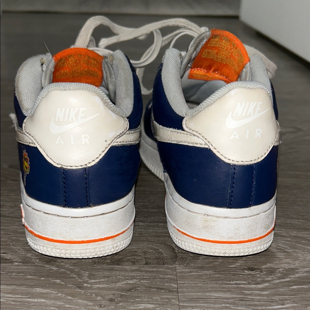 Nike Kids' Sneakers - Navy, White, and Orange - Picture 4 of 6